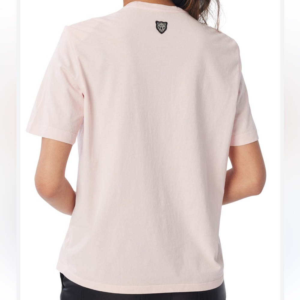 Lita by Ciara Boxy Shoulder Pad Cotton T-Shirt - Picture 3 of 11